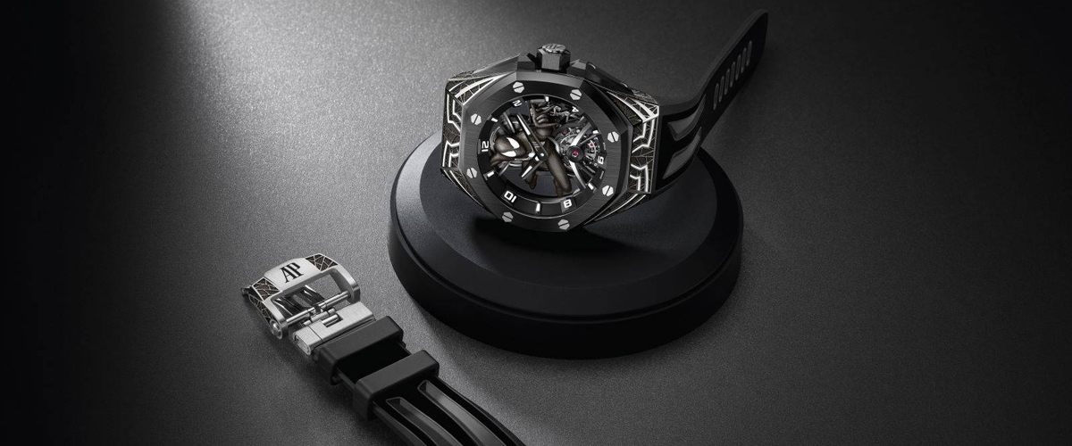 爱彼限量版皇家橡树概念系列“SPIDER-MAN蜘蛛侠”陀飞轮腕表